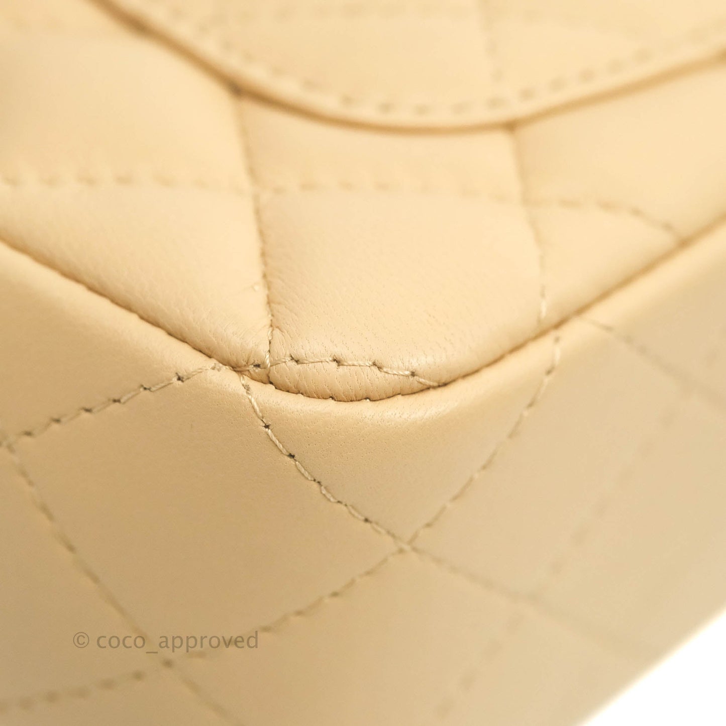 Chanel Classic Mini Rectangular Flap Beige Lambskin Gold Hardware 22C
