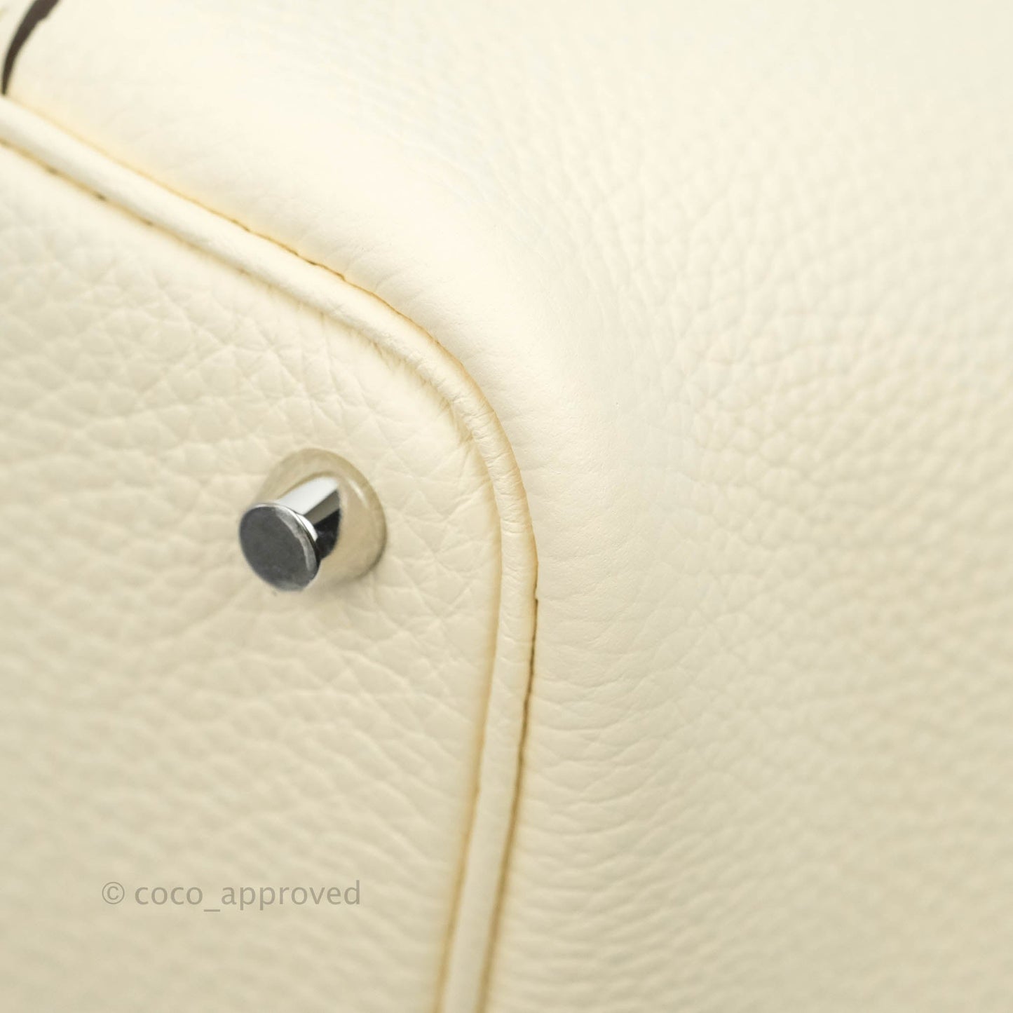 Hermès Clemence Picotin Lock 18 Nata Silver Hardware