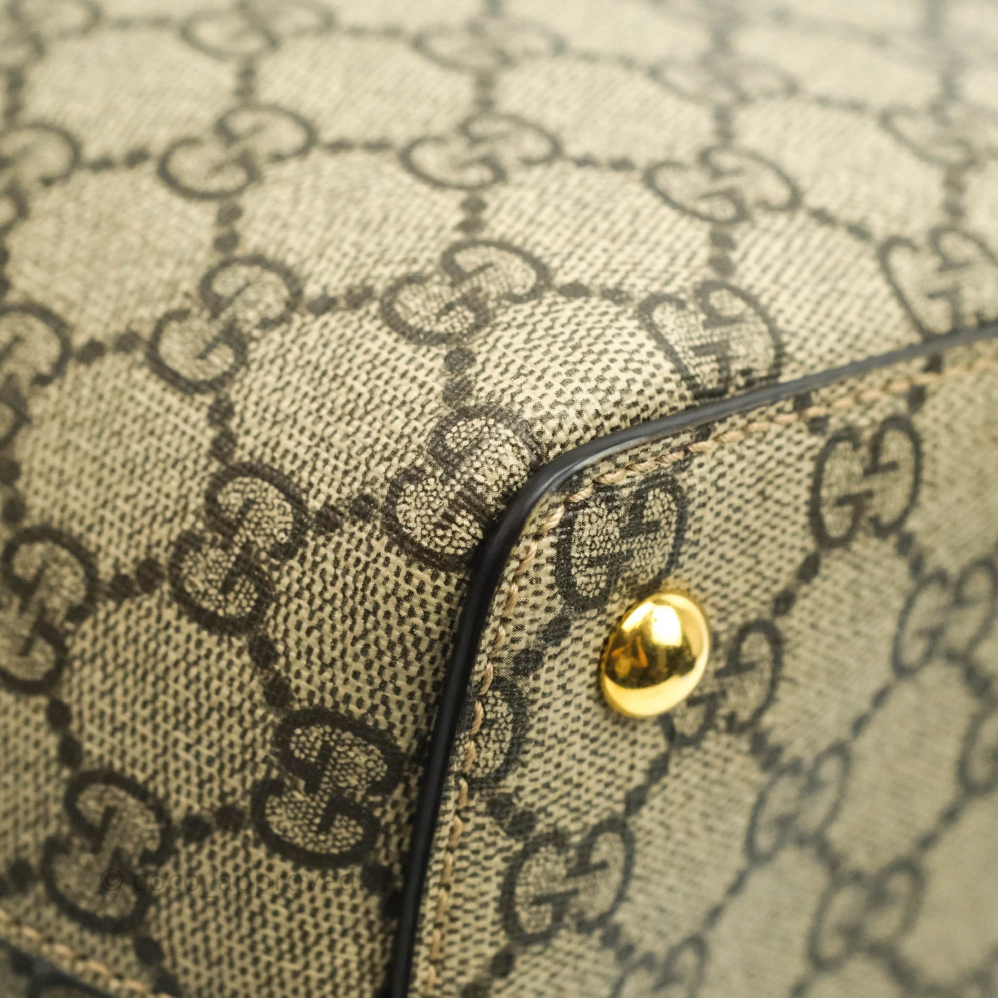Gucci Monogram Canvas Brown Shopping Tote