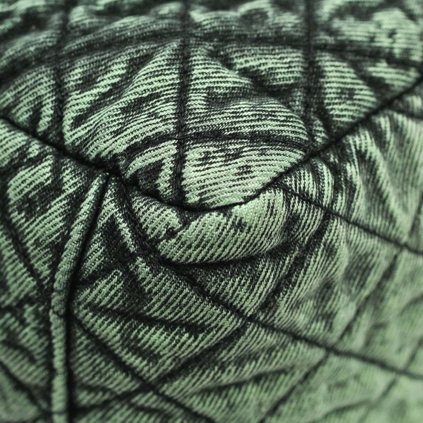 Chanel Small XXL Denimpression Flap Bag Aged Green Denim Silver Hardware
