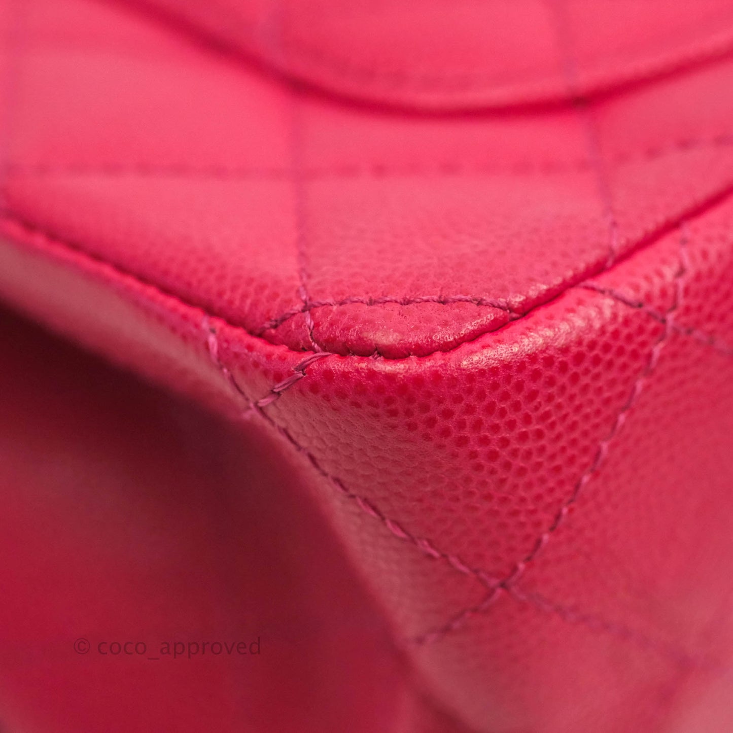 Chanel Reissue 224 Flap Quilted Fuschia Pink Caviar Aged Gold Hardware