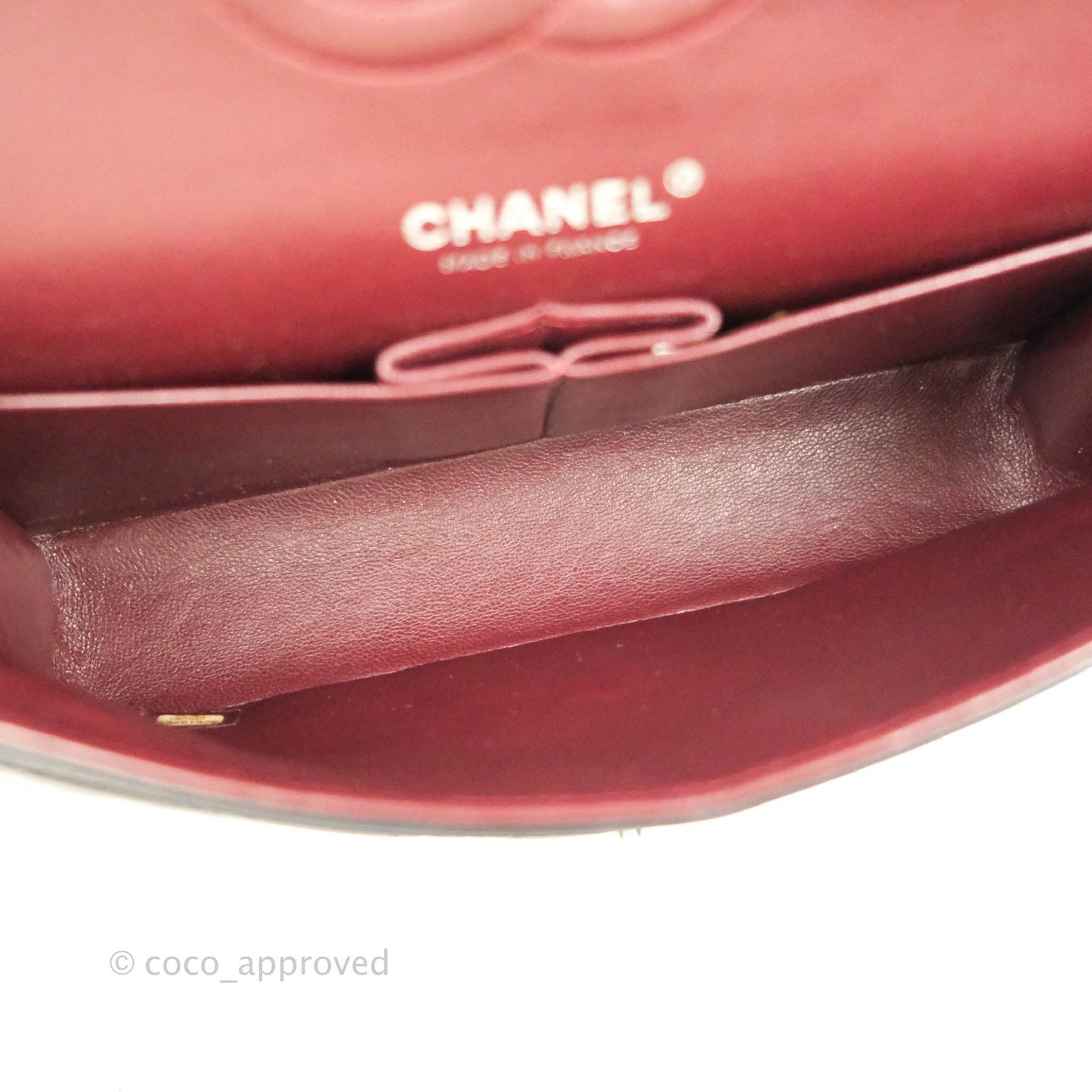 Chanel Classic M/L Medium Double Flap Black Lambskin Silver Hardware