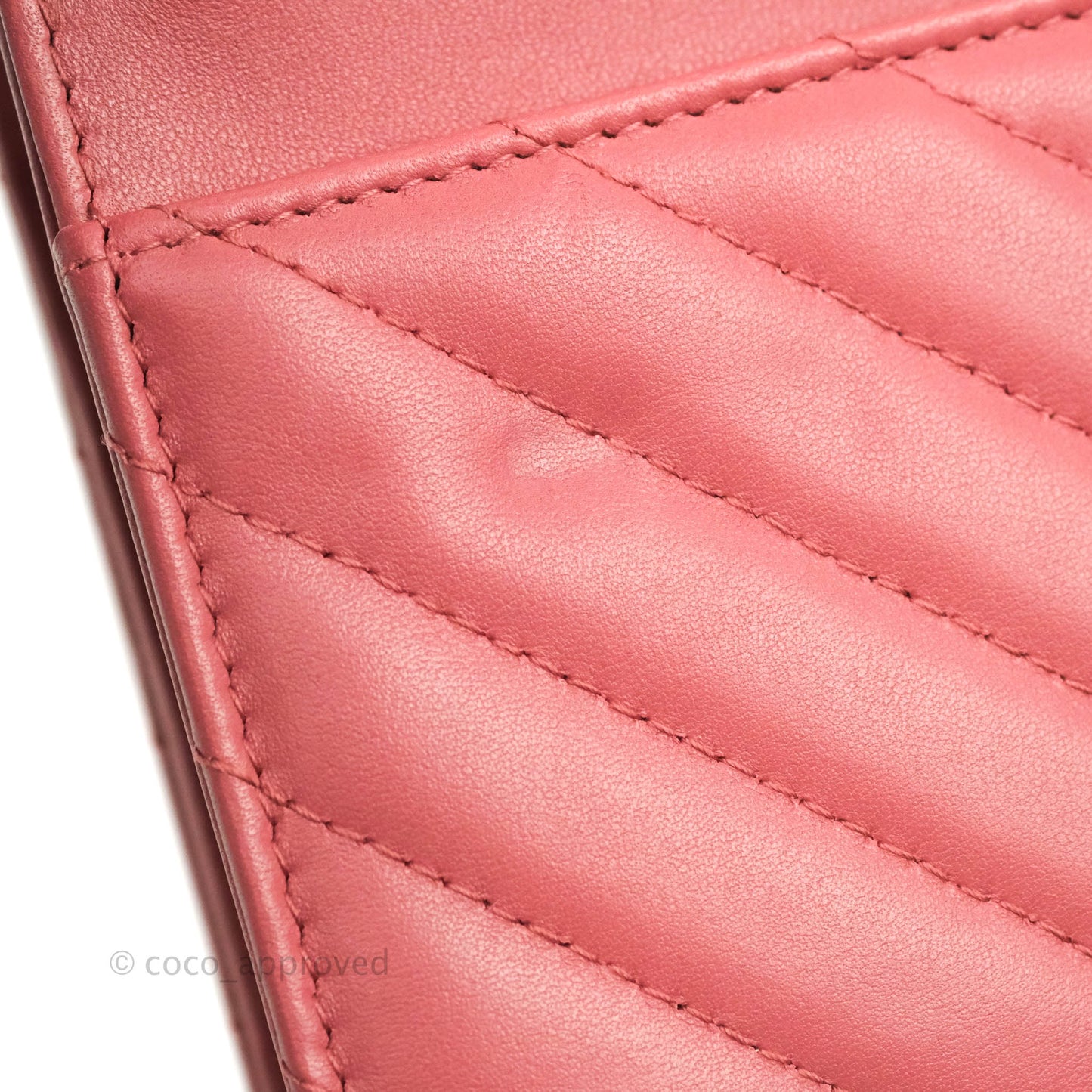 Chanel Trendy CC WOC Wallet on Chain Chevron Pink Lambskin Gold Hardware