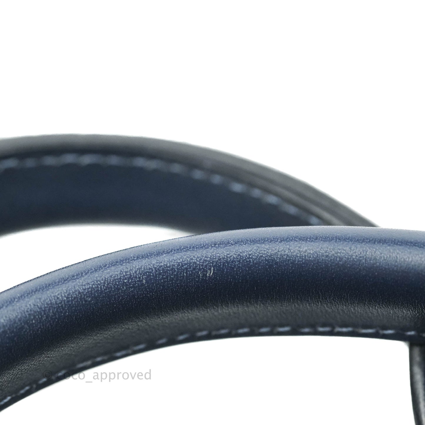 Chanel Large Deauville Navy Blue Canvas Gold Hardware