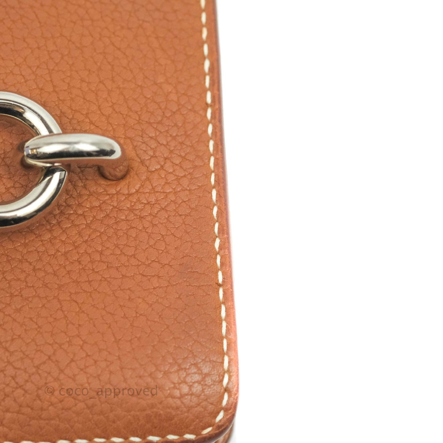 Hermès Roulis Mini 18 Fauve Barenia Palladium Hardware