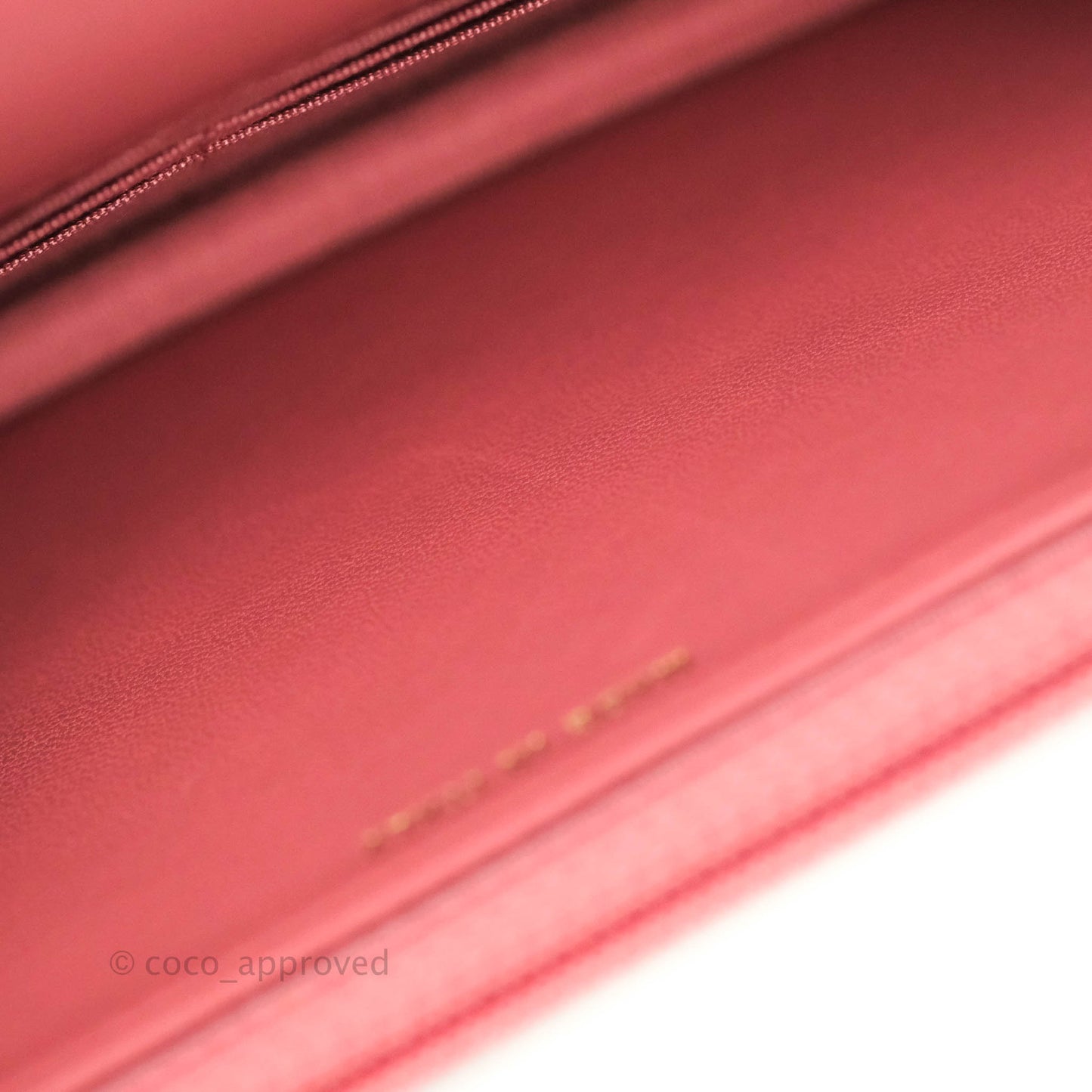 Chanel Trendy CC WOC Wallet on Chain Chevron Pink Lambskin Gold Hardware