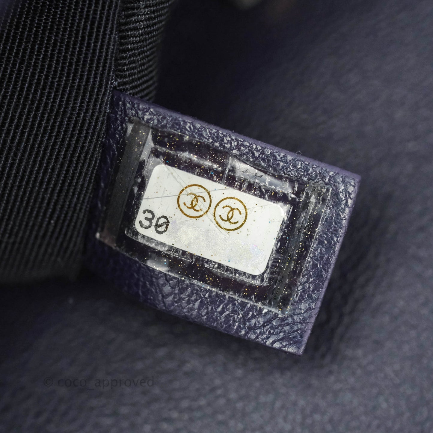 Chanel 19 Small Dark Purple Mixed Hardware