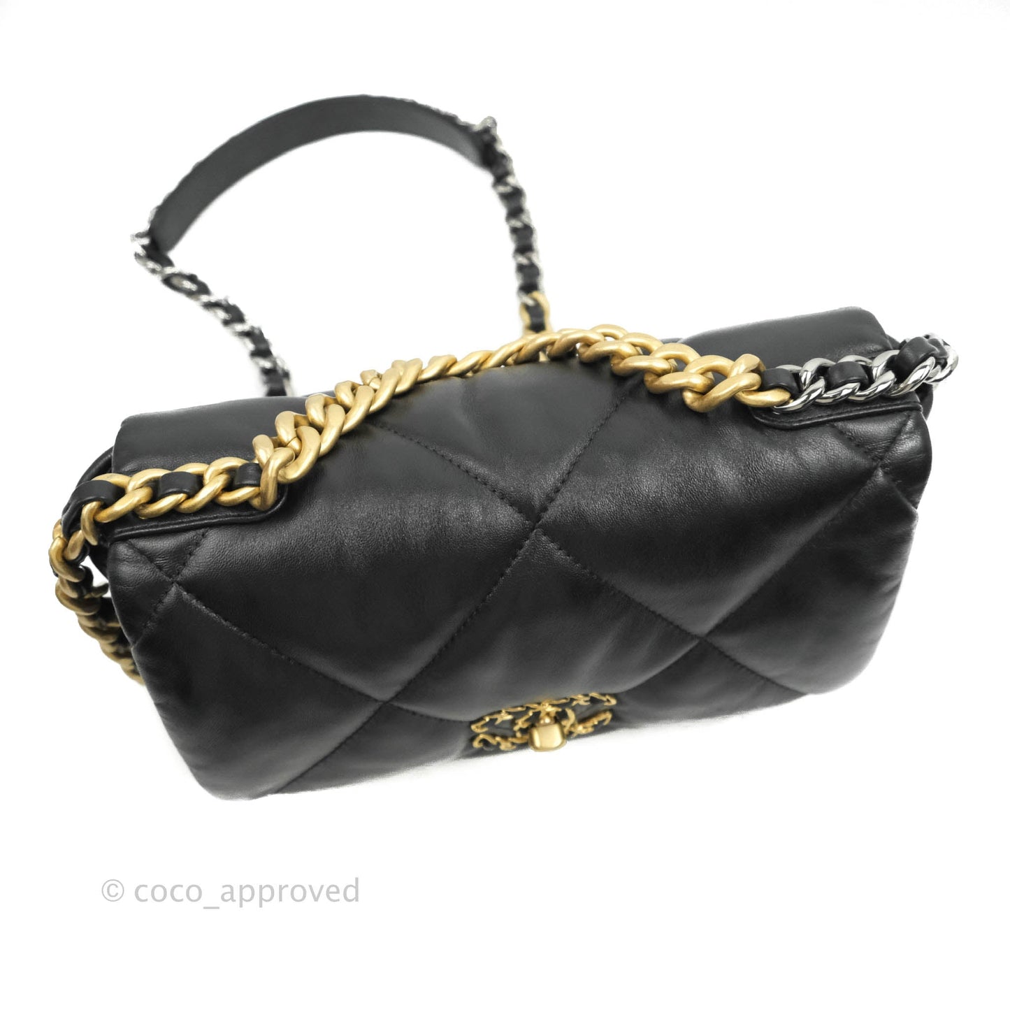 Chanel 19 Small Black Lambskin Mixed Hardware