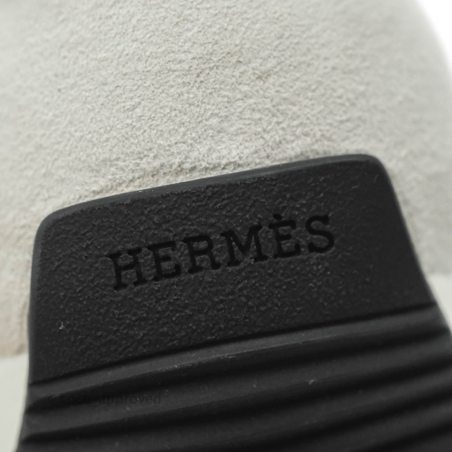 Hermès Chris Sneakers in White Black Epsom Size 35.5