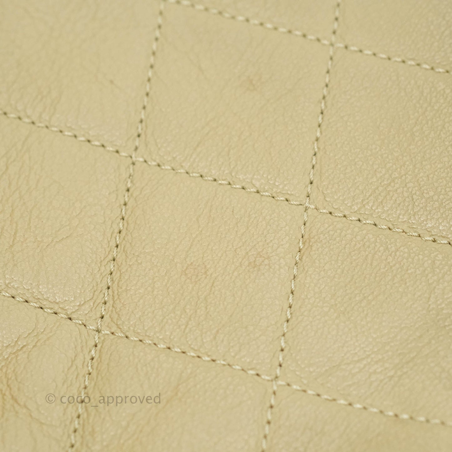 Chanel Yacht Expandable Shoulder Bag Beige Calfskin Tote