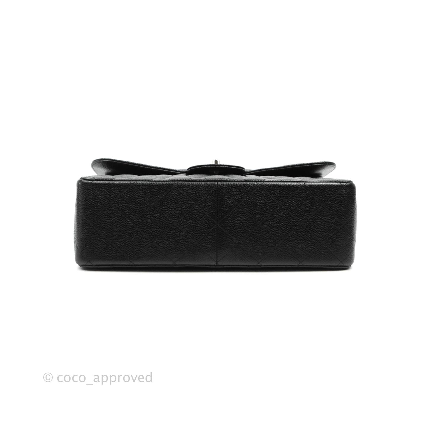 Chanel Jumbo Double Flap Black Caviar Silver Hardware⁣⁣