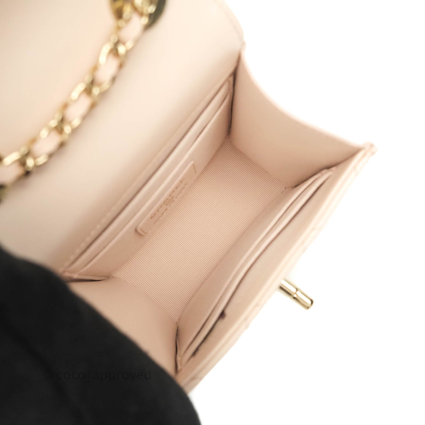 Chanel Mini Quilted Trendy CC Clutch With Chain Rose Clair Pink Lambskin Gold Hardware