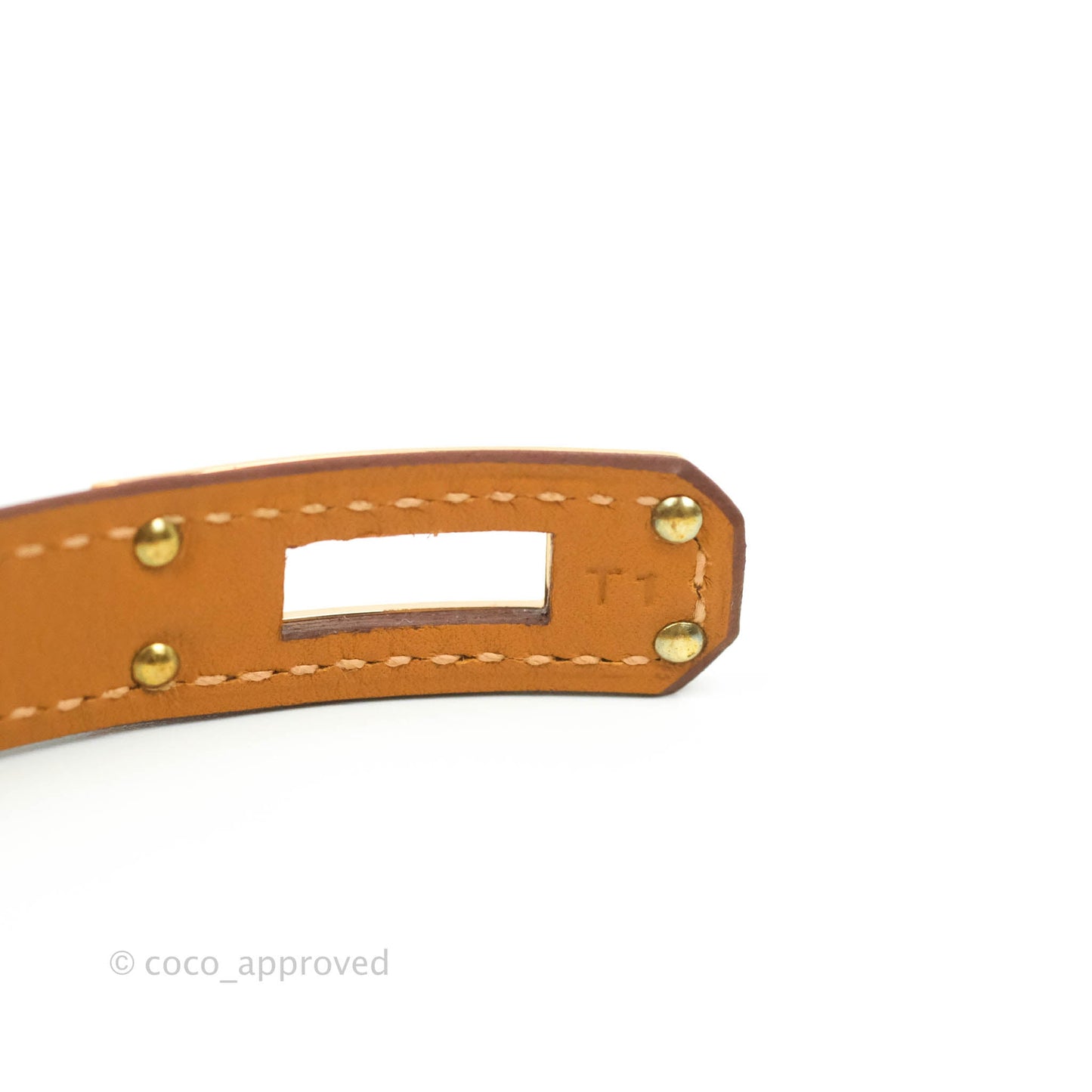 Hermès Kelly Double Tour Swift Bracelet in Mauve Sylvestre Rose Gold