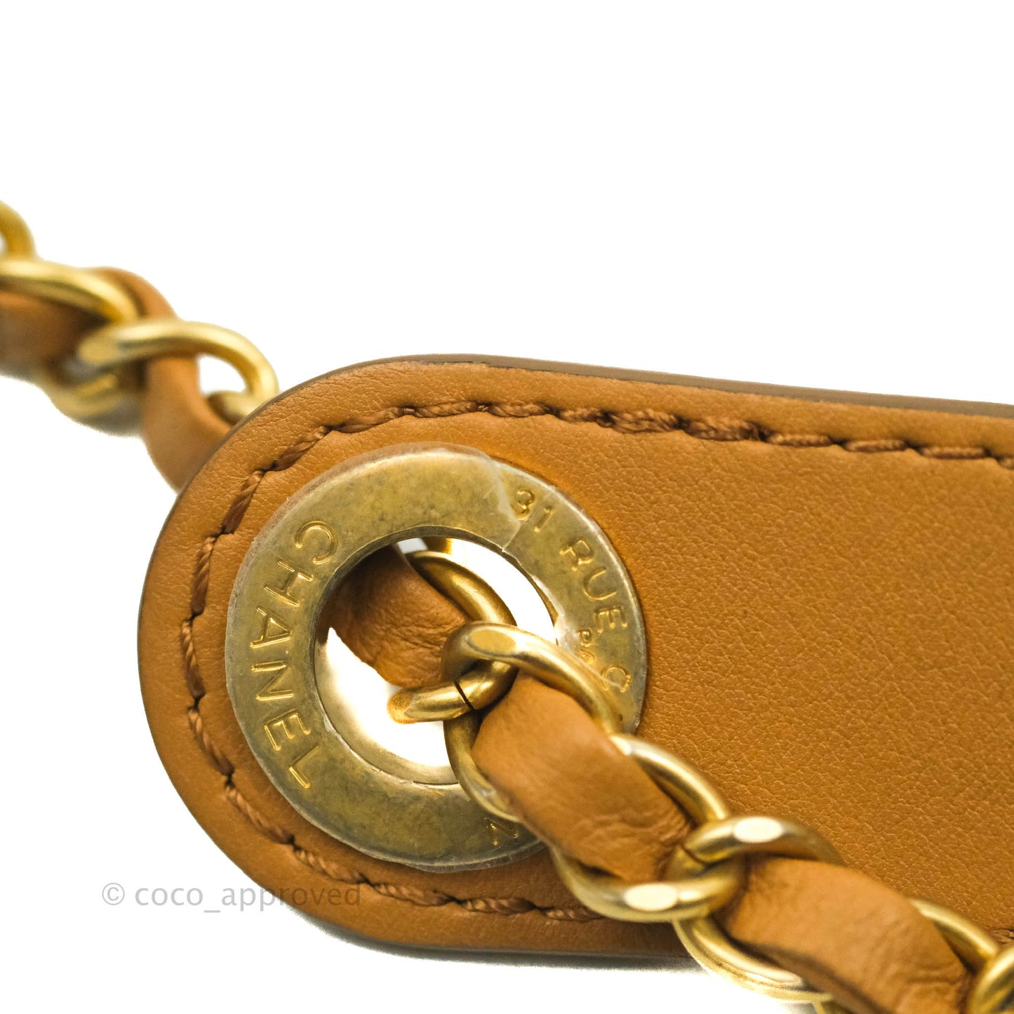 Chanel Quilted Flap With Coin Purse Caramel Calfskin Aged Gold Hardware 19K