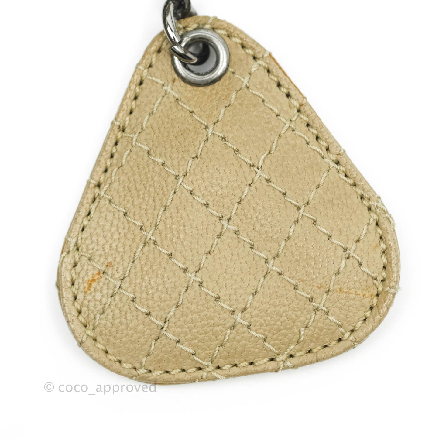 Chanel Yacht Expandable Shoulder Bag Beige Calfskin Tote