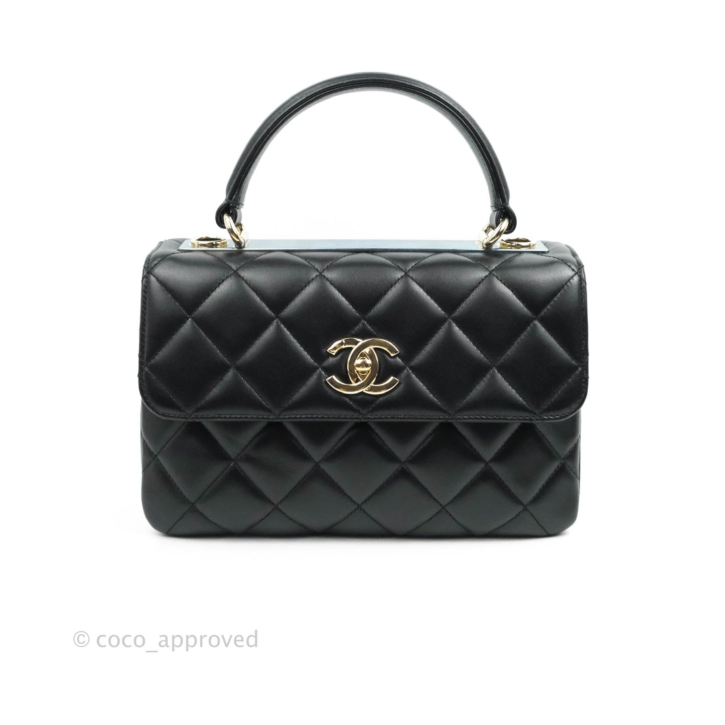 Chanel Trendy CC Small Black Lambskin Gold Hardware