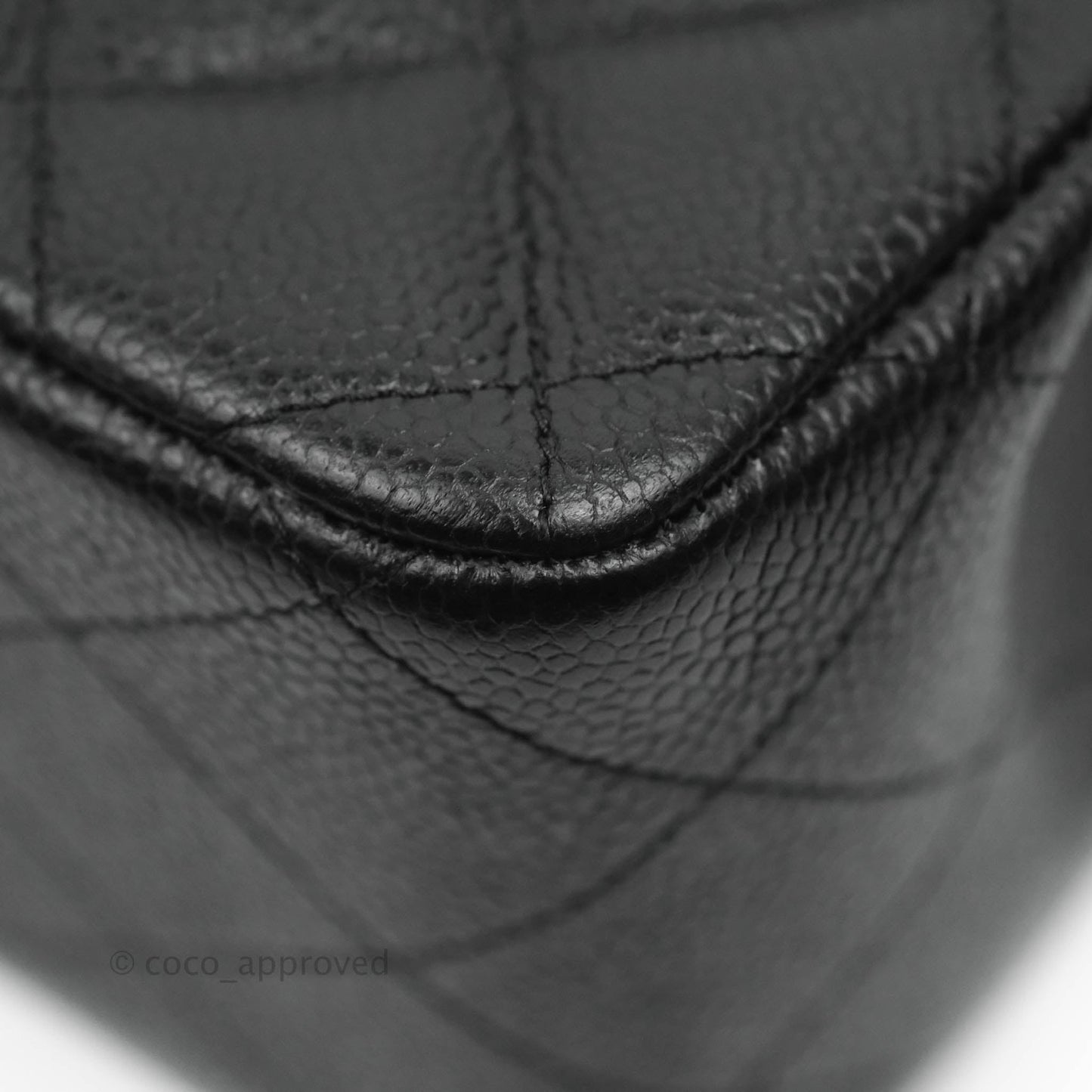 Chanel Jumbo Double Flap Black Caviar Silver Hardware⁣⁣