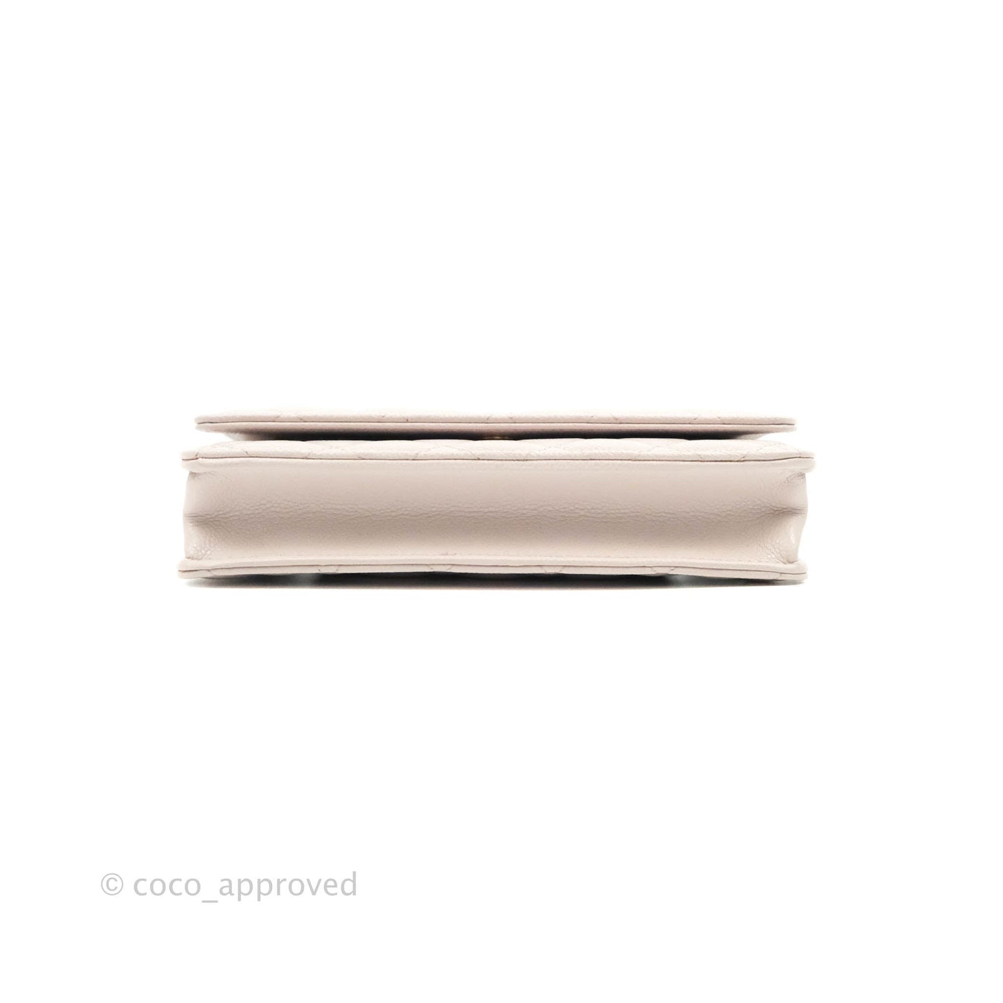 Chanel Quilted WOC Lilac Caviar CC Coco Chain Gold Hardware