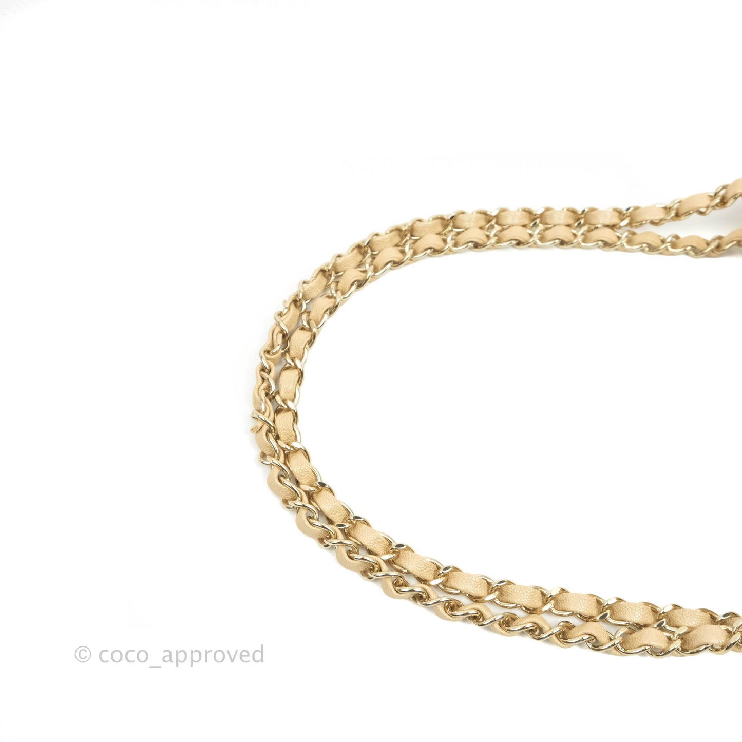Chanel Classic Medium Flap Quilted Iridescent Beige Caviar Gold Hardware 19S
