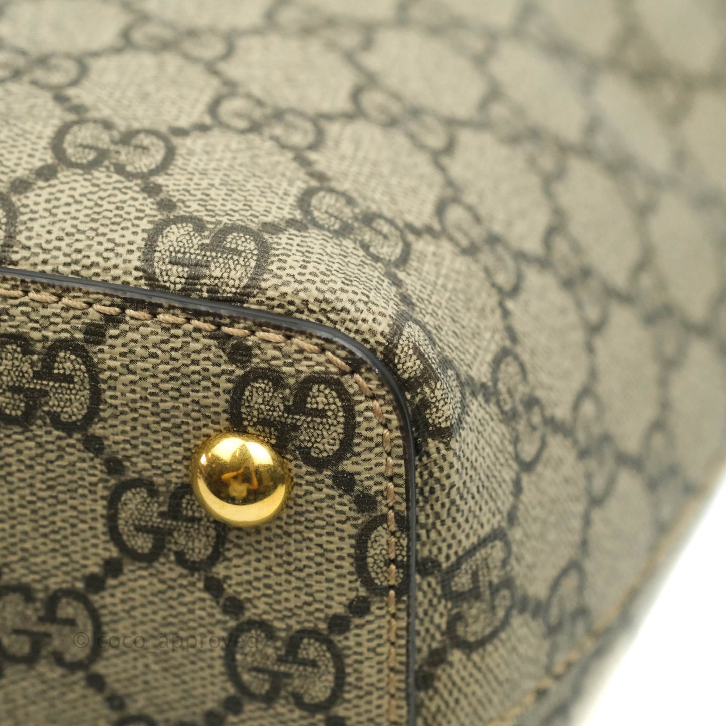 Gucci Monogram Canvas Brown Shopping Tote