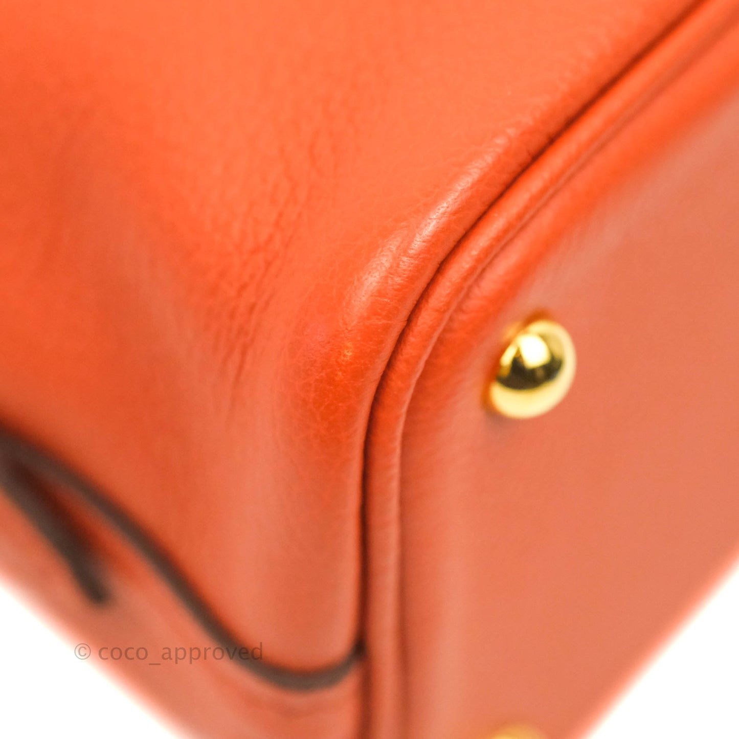 Hermès Bolide Mini 1923 Evercolour Terre Battue/Anemone Verso Gold Hardware