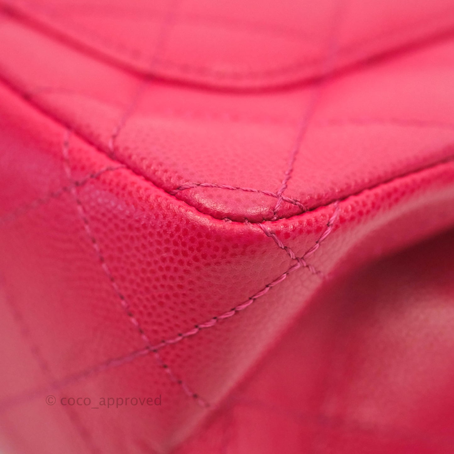 Chanel Reissue 224 Flap Quilted Fuschia Pink Caviar Aged Gold Hardware