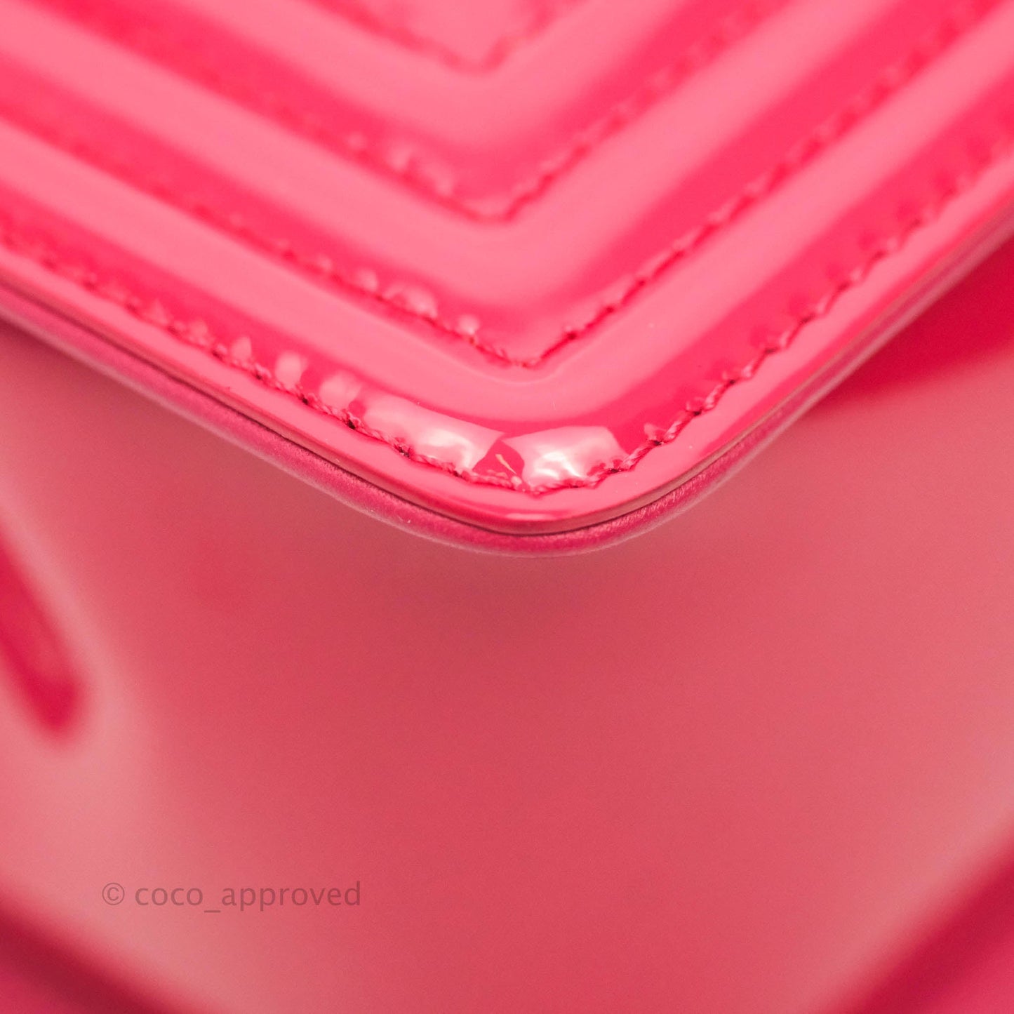 Chanel Quilted Medium Boy Bag Pink Patent Pink & Silver Hardware