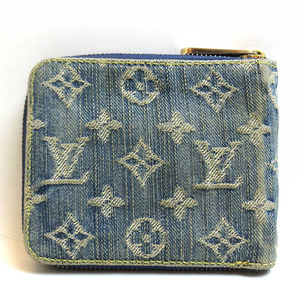 Louis Vuitton Monogram Denim Mini Zippy Wallet M95342