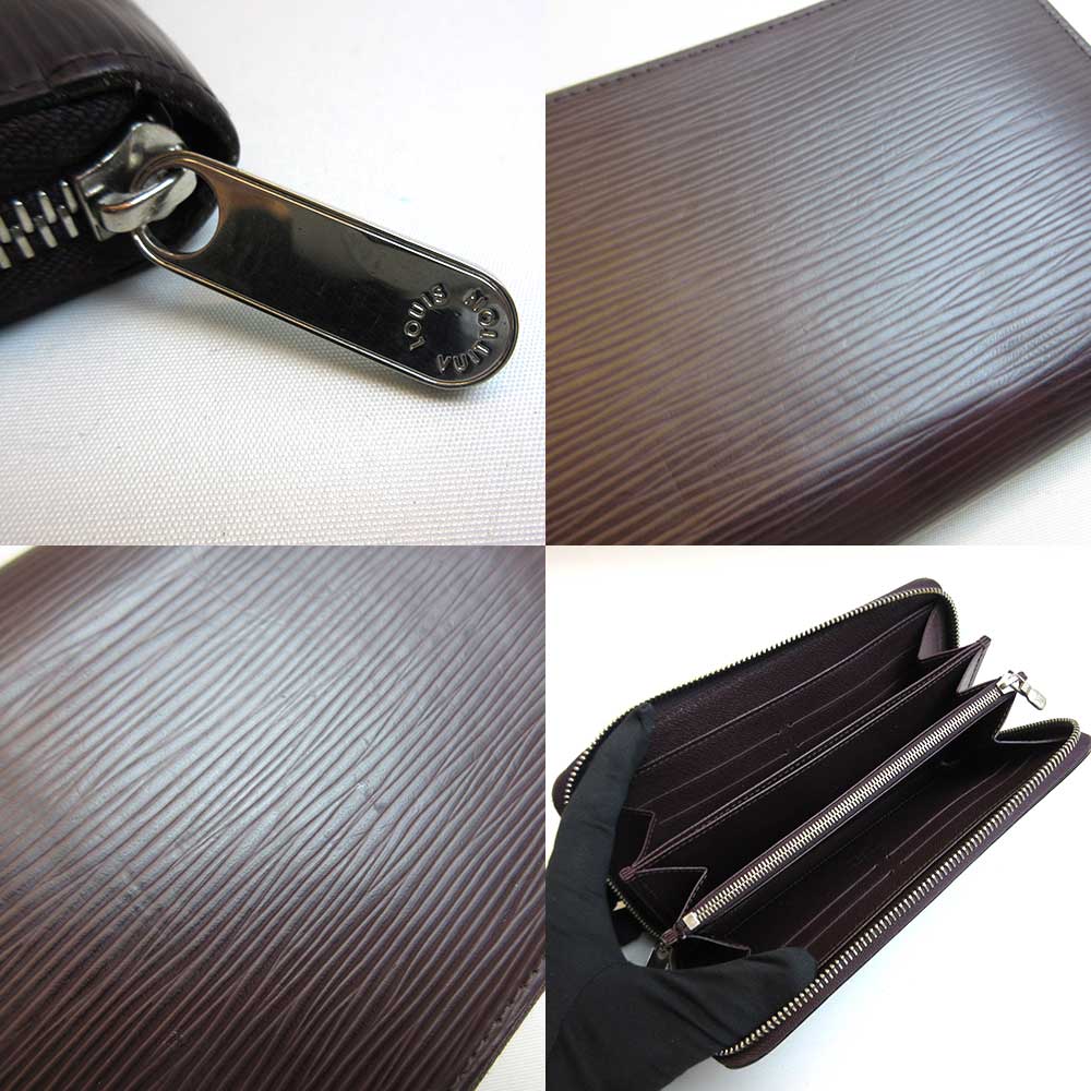 Louis Vuitton Epi Zippy Wallet Brown Long Wallet M60434