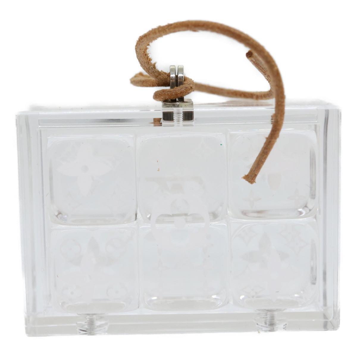 LOUIS VUITTON Monogram Dice object Clear LV 30013A