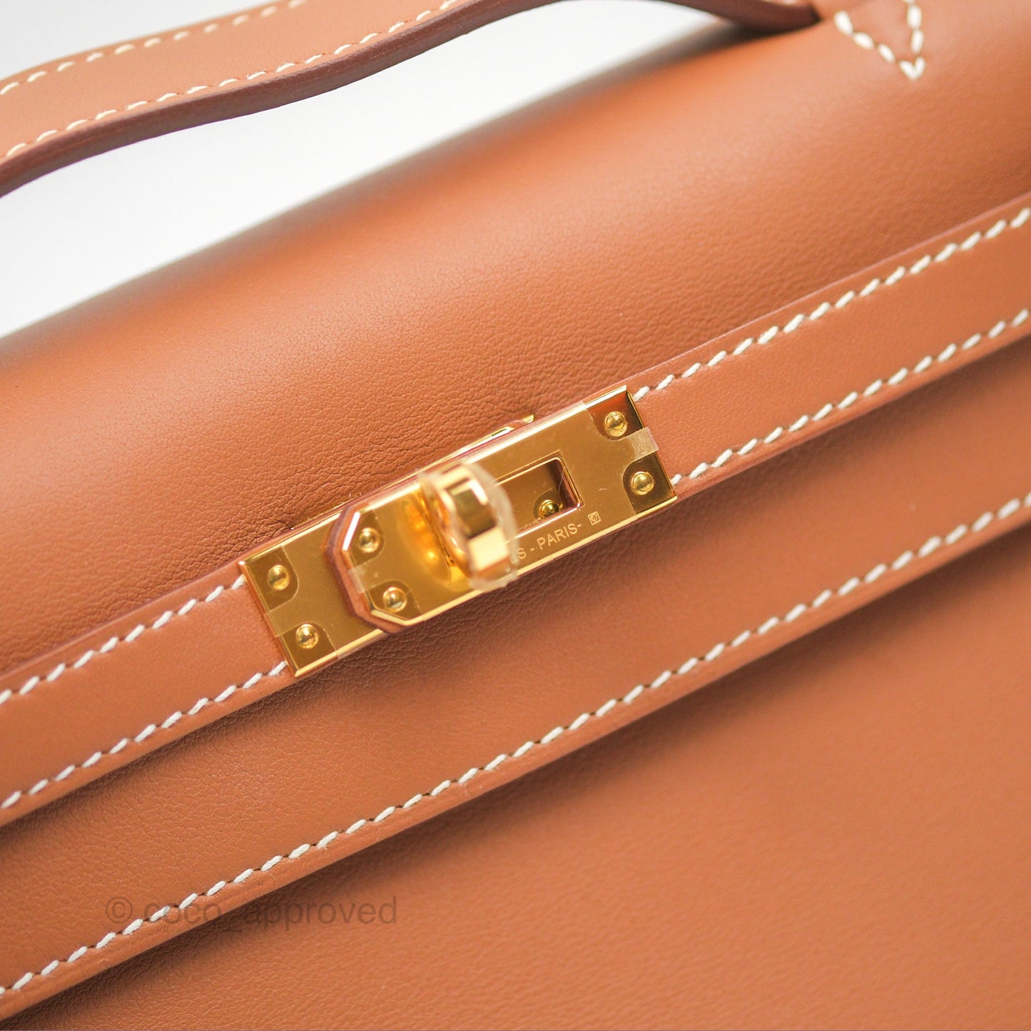 Hermès Kelly Mini Pochette Gold Swift Gold Hardware