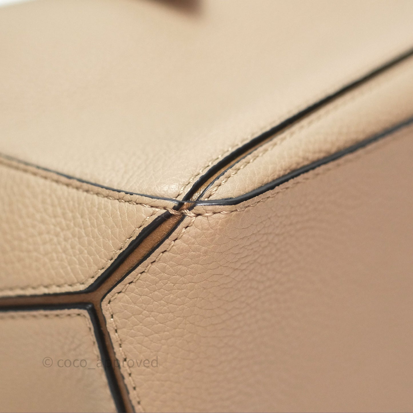 Loewe Small Puzzle Bag Sand Mink Grained Calfskin