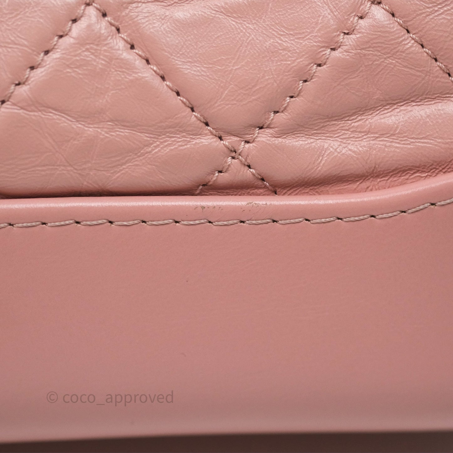 Chanel Small Gabrielle Hobo Quilted Pink Aged Calfskin