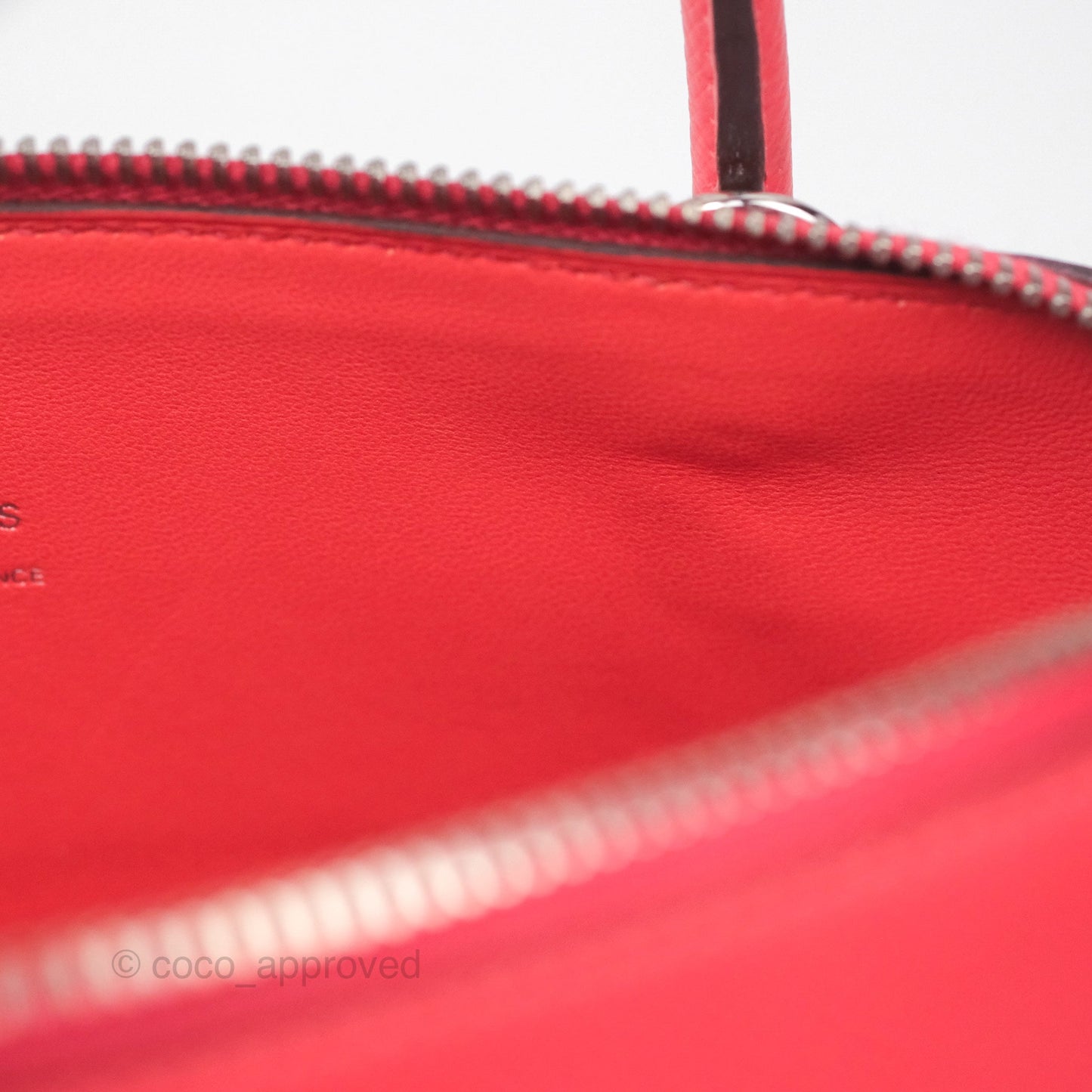 Hermès Bolide 27 Rose Jaipur T5 Epsom Palladium Hardware