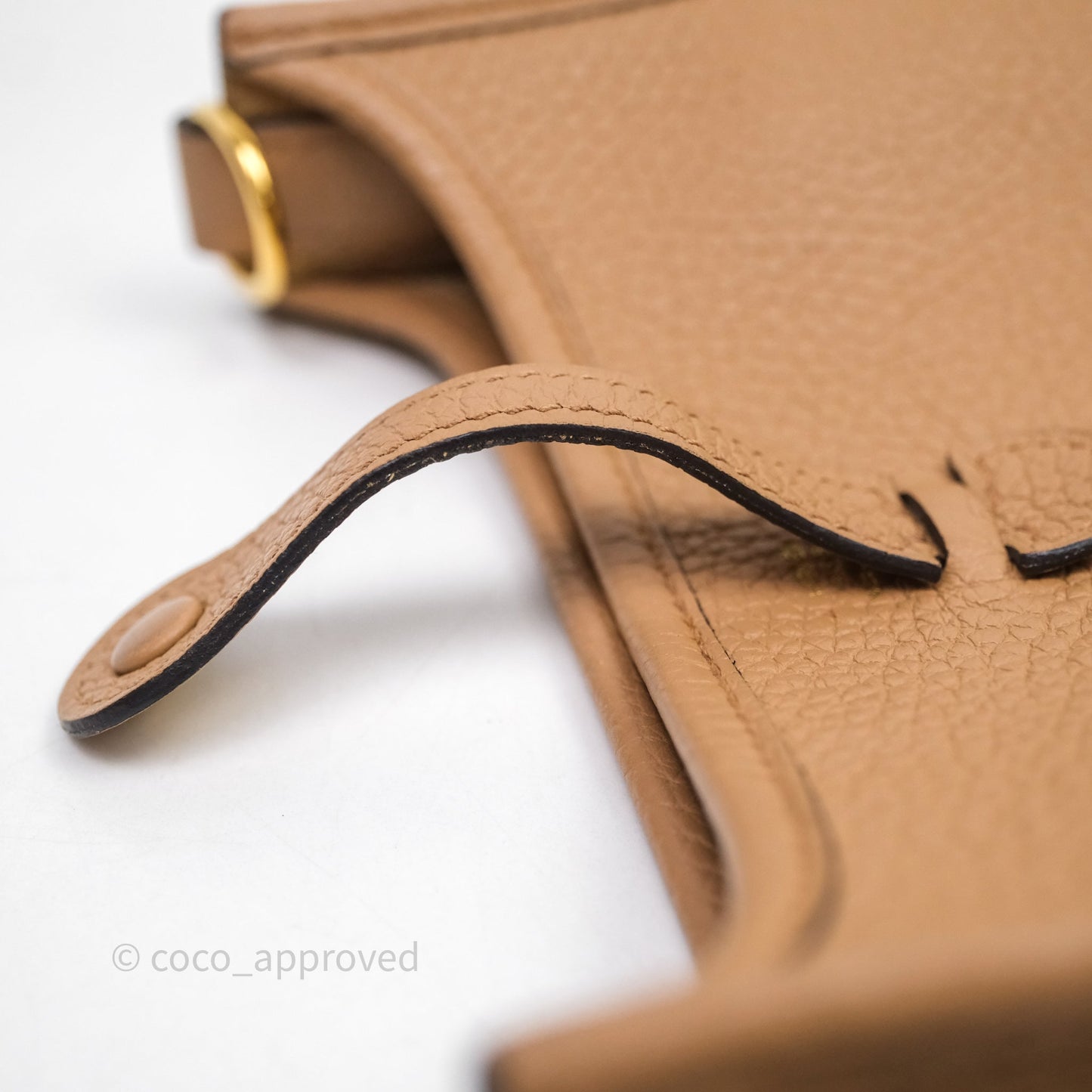 Hermès Mini Evelyne 16 Chai 0M Clemence Gold Hardware