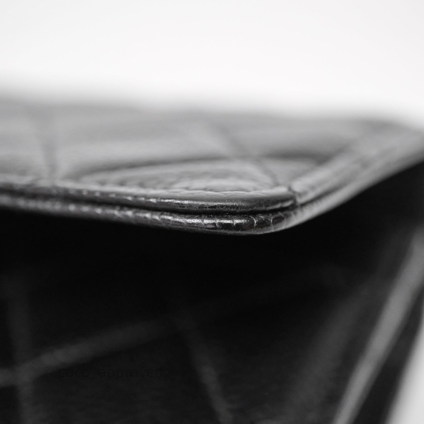 Chanel Quilted WOC Black Caviar Gold Hardware