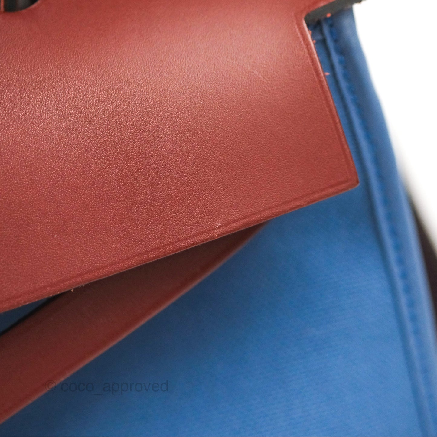 Hermès Herbag Zip 31 Rouge H/Bleu Agate Canvas Palladium Hardware