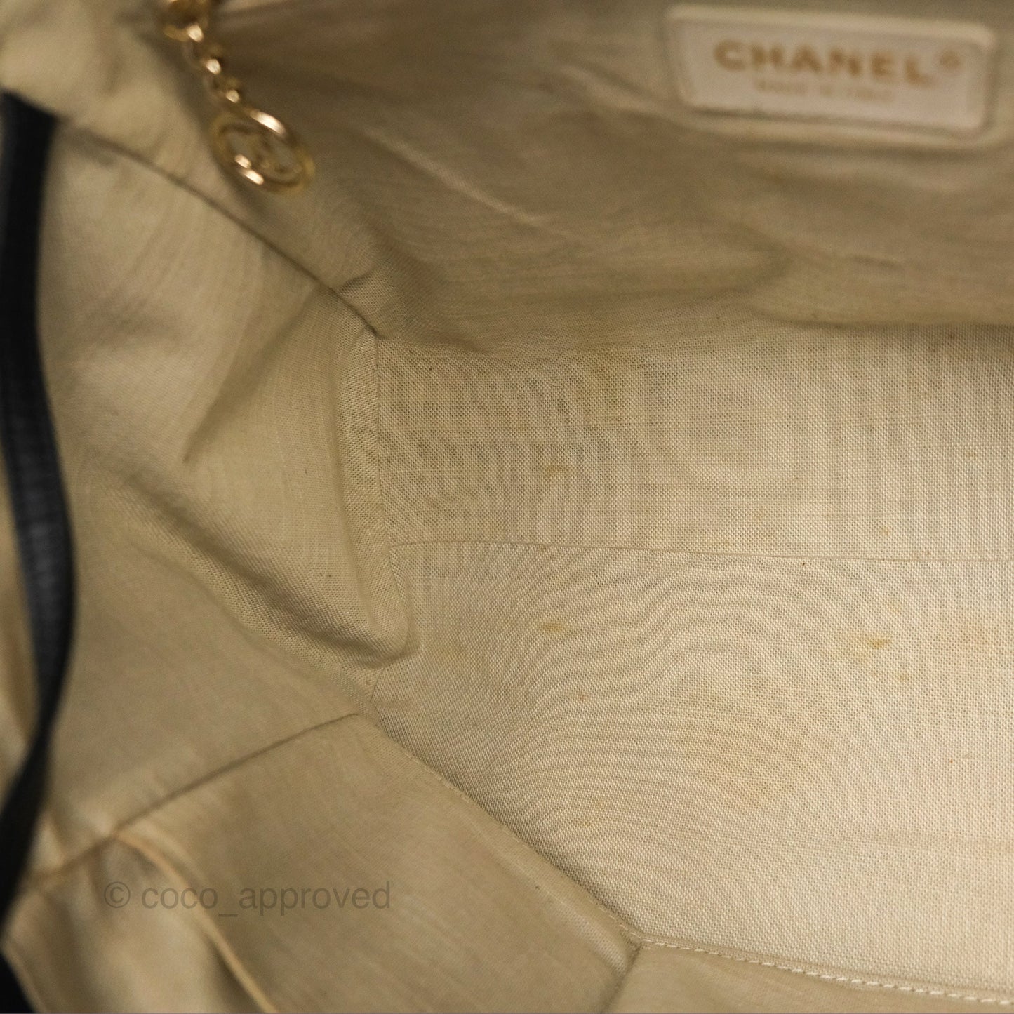 Chanel New Small Deauville Navy Canvas