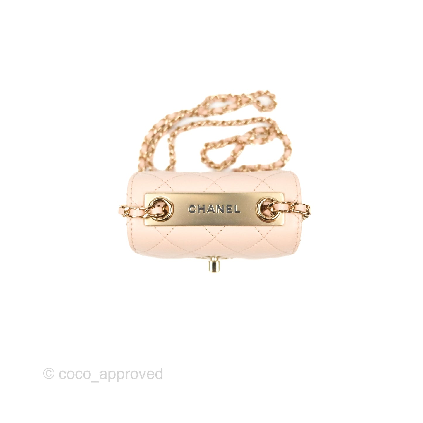 Chanel Mini Quilted Trendy CC Clutch With Chain Light Pink Lambskin Gold Hardware