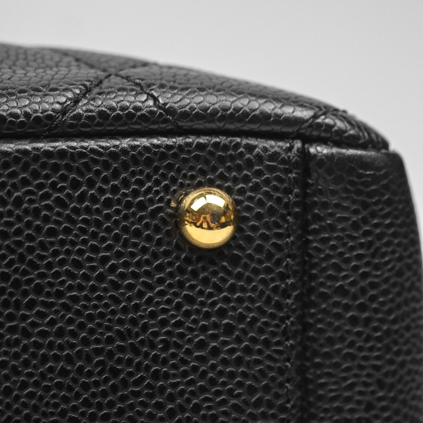 Chanel PTT Petite Timeless Shopping Tote Bag Black Caviar Gold Hardware