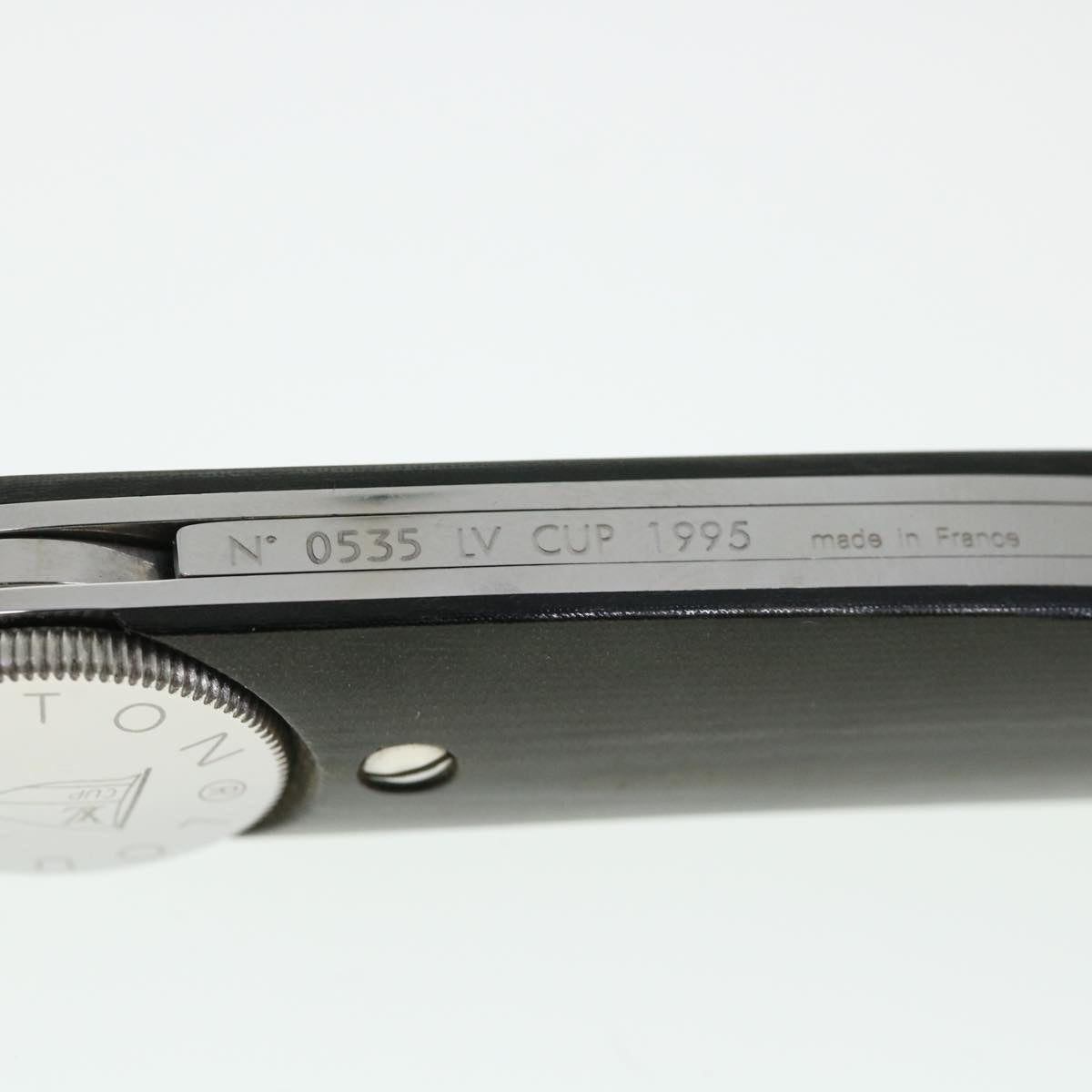 LOUIS VUITTON LV CUP Black Linen Micarta Surcouf Sea Knife M80023 LV 30150A