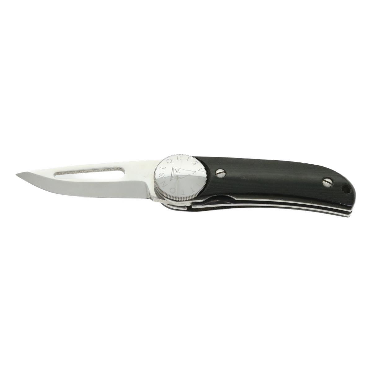 LOUIS VUITTON LV CUP Black Linen Micarta Surcouf Sea Knife M80023 LV 30150A
