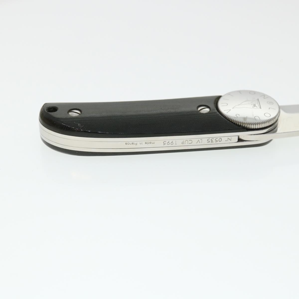 LOUIS VUITTON LV CUP Black Linen Micarta Surcouf Sea Knife M80023 LV 30150A