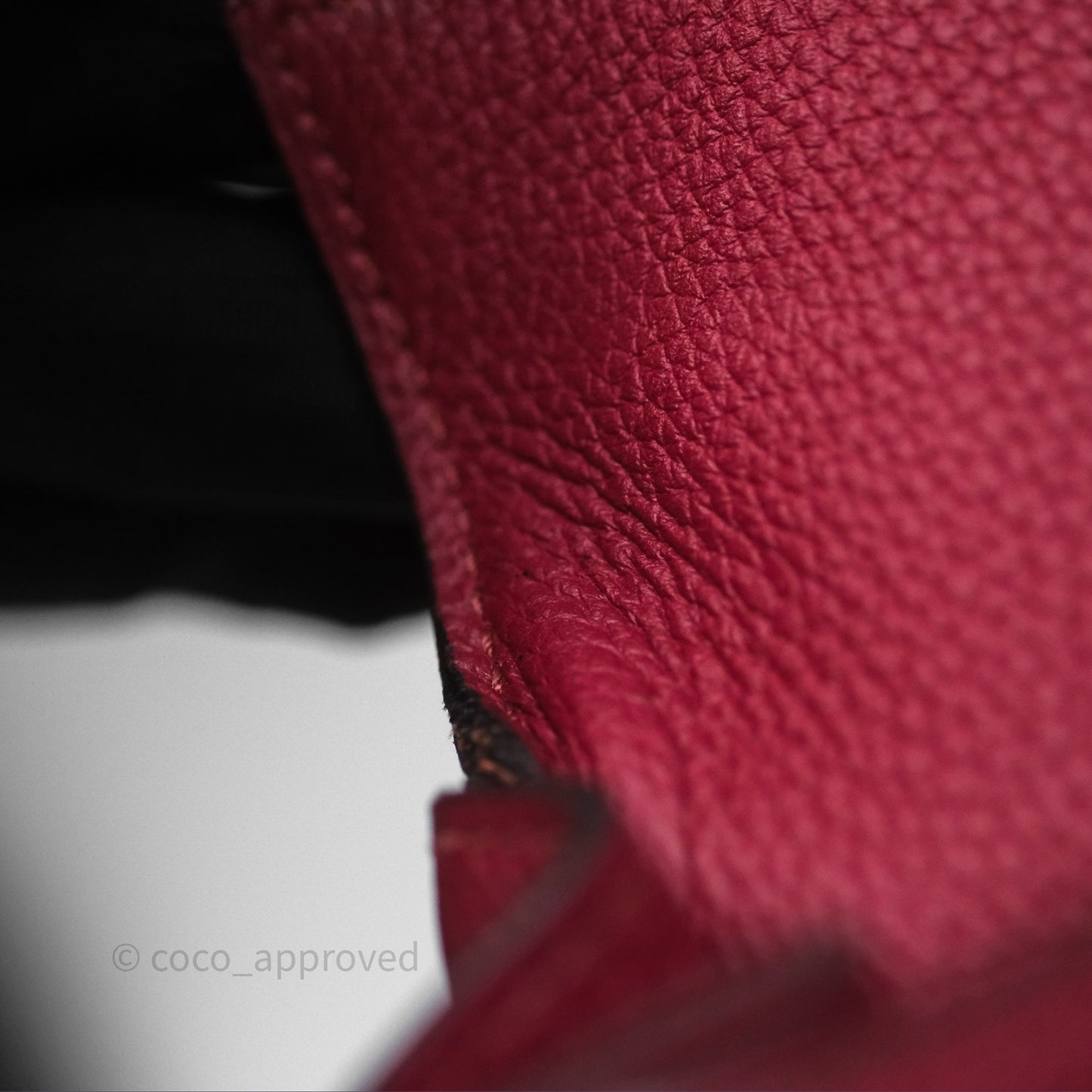 Hermès Kelly 32 Retourne Rouge Grenat K1 Togo Gold Hardware