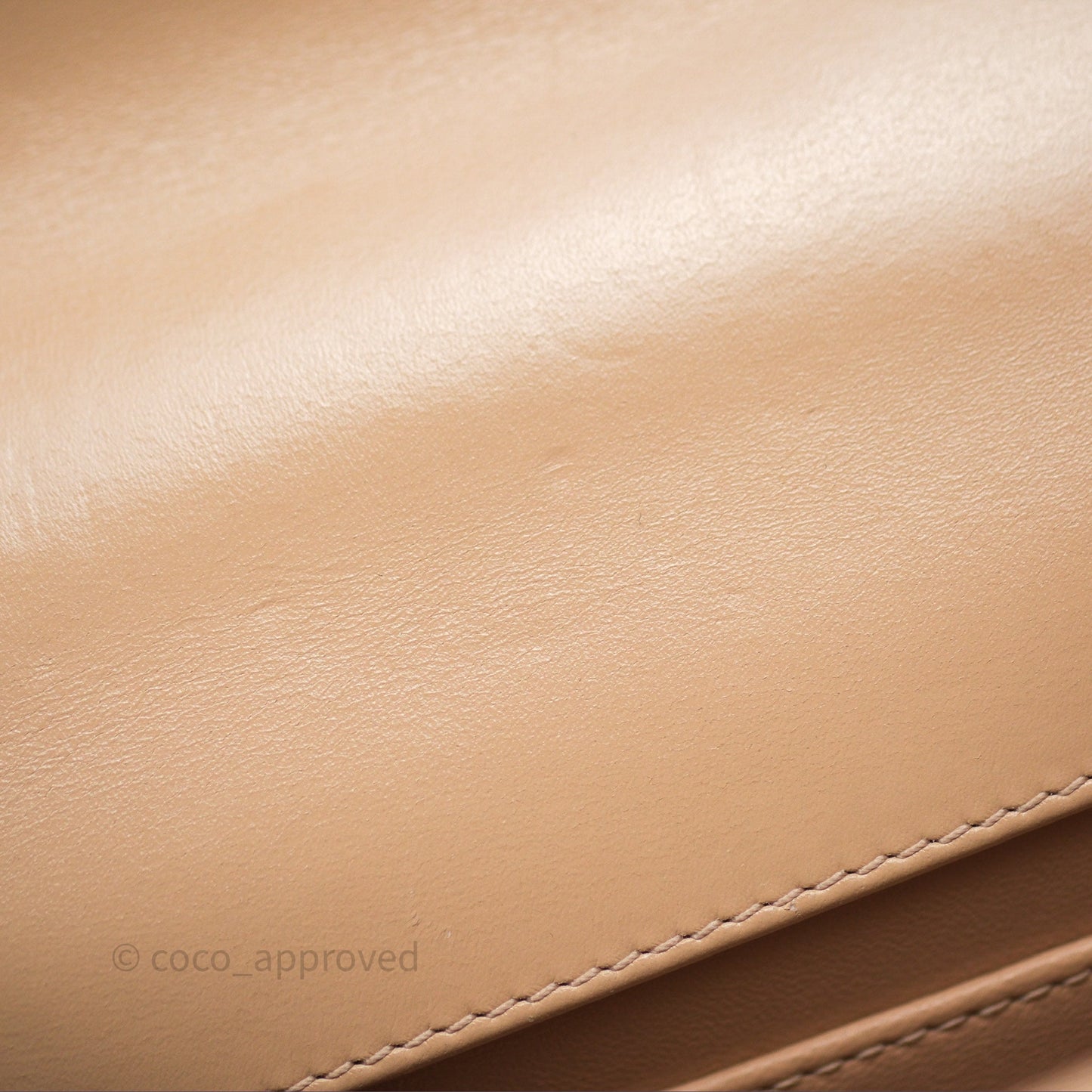 Chanel Quilted Mini Perfect Fit Adjustable Beige Calfskin Gold Hardware