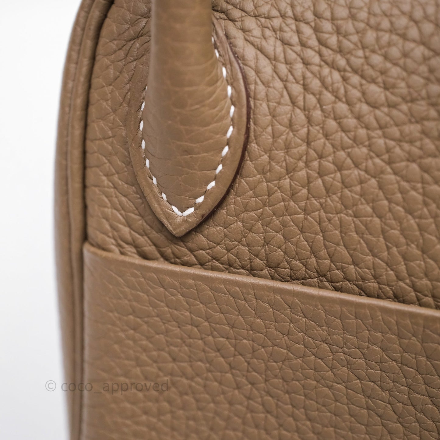 Hermès Mini Lindy 20 Etoupe 18 Clemence Gold Hardware
