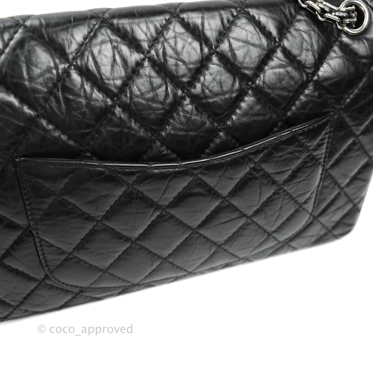 Chanel Reissue Quilted Aged Calfskin Black Ruthenium Hardware 226