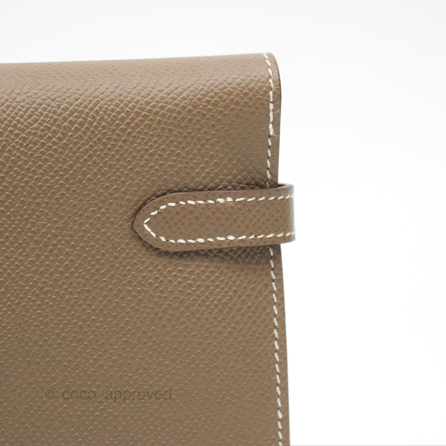 Hermès Kelly Wallet Etoupe Epsom Palladium Hardware