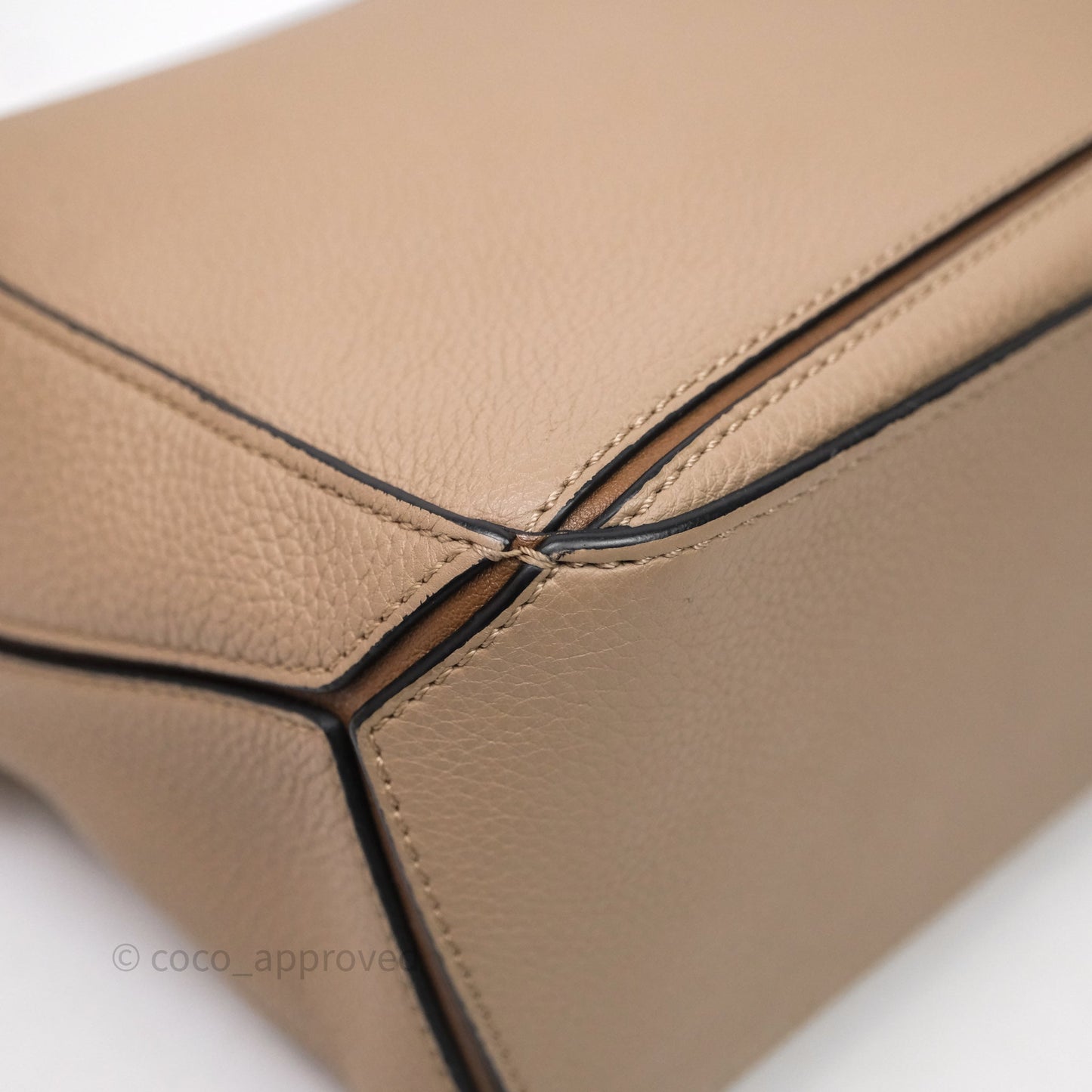 Loewe Small Puzzle Bag Sand Mink Grained Calfskin