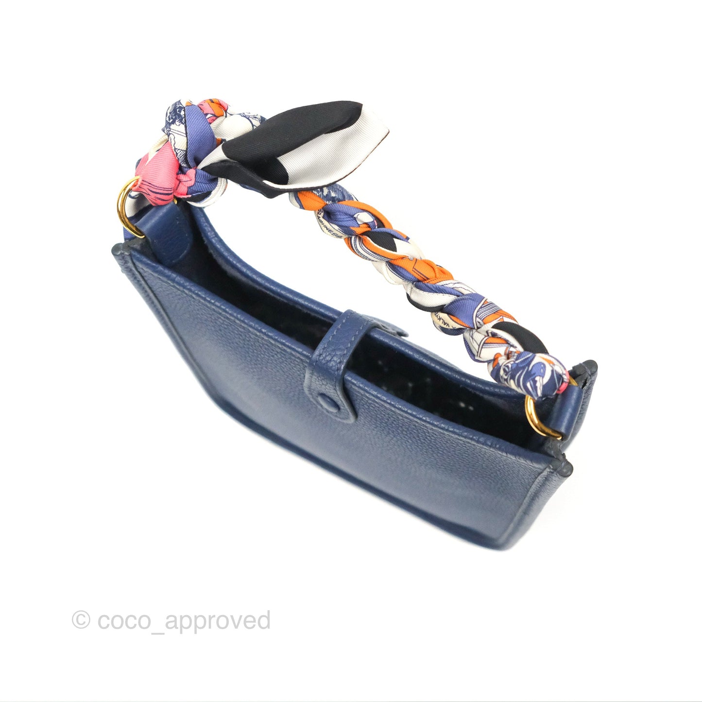 Hermès Mini Evelyne 16 Amazone Bleu Saphir/ Bleu Indigo Gold Hardware